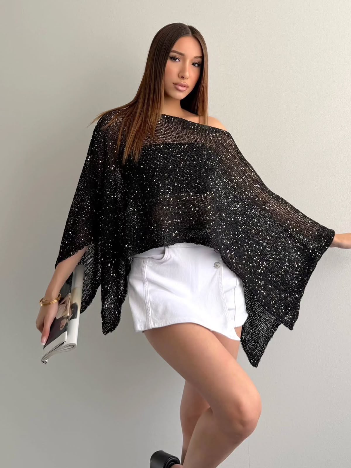 Shimmer Poncho
