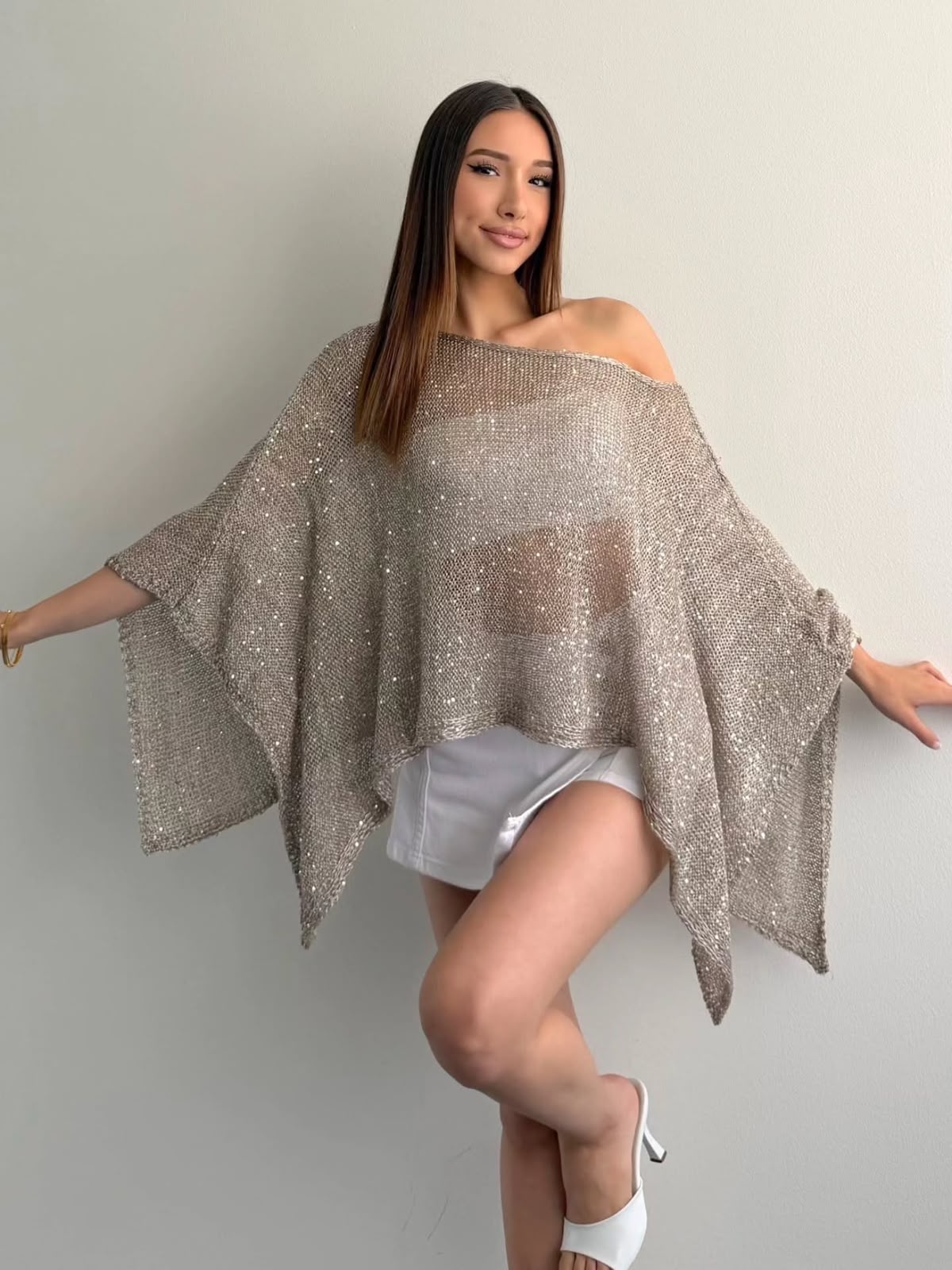Shimmer Poncho